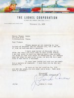 Lionel Letter, 10 February 1956